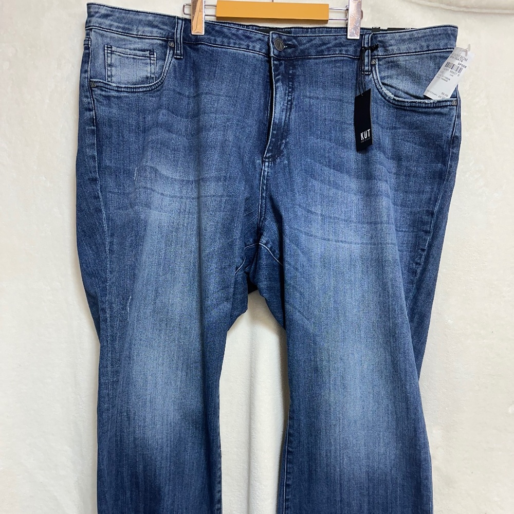 Kut From The Cloth Women's Jeans 24W Blue High Rise Kelsey Ankle Flare